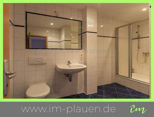 Badezimmer - Plauen-Seehaus: 3-Zimmerwohnung mit Balkon & Stellplatz - 80?m² -