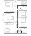 Zollhaus 1: Erdgeschoss ( Grundriss nicht maßstabsgerecht) - 