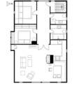 Zollhaus 2: Obergeschoss (Grundriss nicht maßstabsgerecht) - 