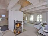 Wohnung Zollhaus 2 - Wohn-/Essraum mit Kamin - 