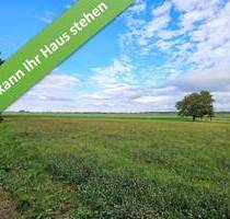 Familienleben auf einer Ebene im kommenden Baugebiet in Cramme.