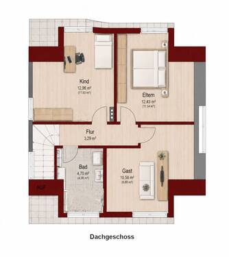 Dachgeschoss - 