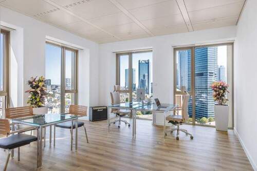 Eckbüro 45 qm - Büro 15 qm mit Top-Aussicht im Tower185 - flexibel, möbliert, sofort verfügbar