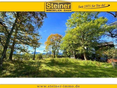 Blick auf das Grundstück - Traum Grundstücke in erhöhter Lage mit Gesamt 2.390 m² in der Nähe von Garmisch-Partenkirchen