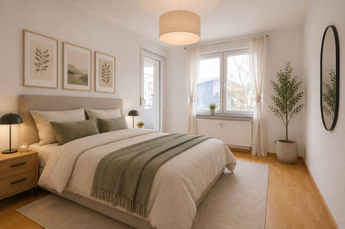 Schlafzimmer visualiseirt - 