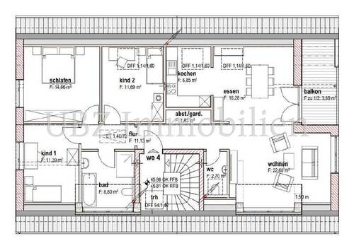 Wohnung 4 - 4 Zimmer Etagenwohnung zum Kaufen in Haibach