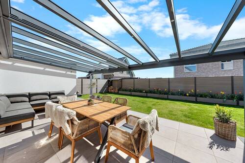 Terrasse - Einfamilienhaus mit 121,00 m&sup2; in Weyhe zum Kaufen