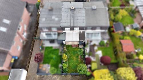 Luftbild Gartenseite - Raus aus der Stadt, rein ins Leben - charmantes Haus mit Garten in Lembeck