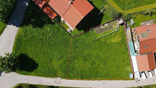 Luftbild mit Grundstückgrenze - 