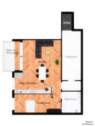 Grundriss Variante 2-Zimmer - 