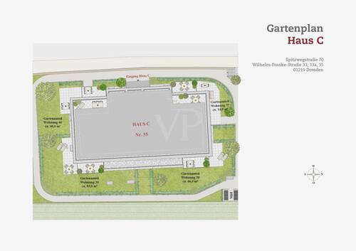 Gartenplan Haus C - 