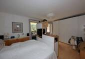 Wohnzimmer mit Südwest Balkon - Etagenwohnung mit 85,00 m² in Hamburg zum Kaufen