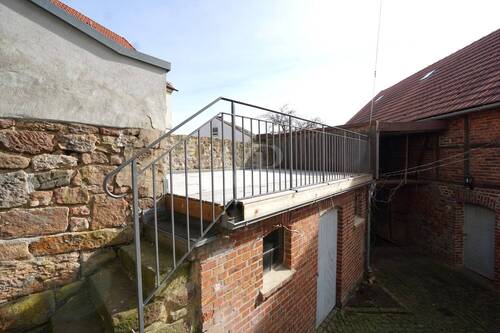 Dachterrasse, kleiner Stall - 