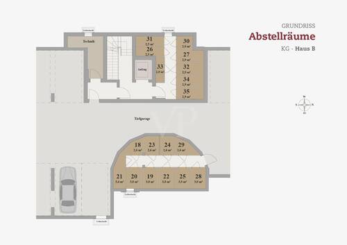Abstellräume Haus B - 