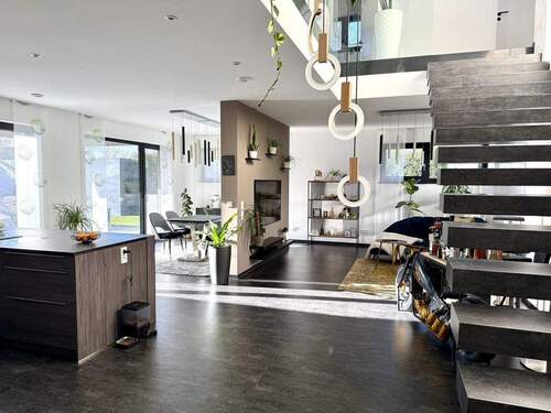 Wohnbereich - 5 Zimmer Einfamilienhaus zum Kaufen in Thannhausen