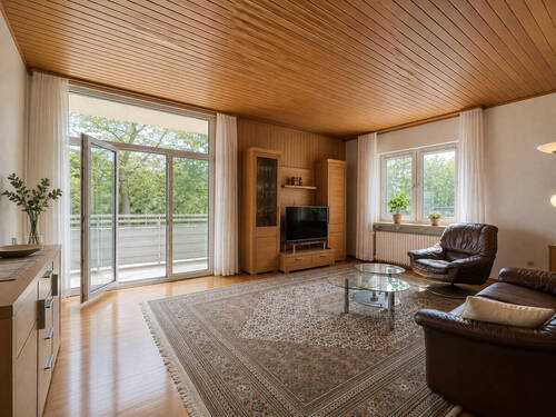 Wohnzimmer - 3 Zimmer Etagenwohnung zum Kaufen in Hannover / Waldhausen
