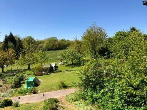 Aussicht vom Balkon im OG - 4 Zimmer Reihenendhaus zum Kaufen in Karlsbad-Auerbach