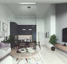 Wohnbeispiel W14 vom Balkon aus - 