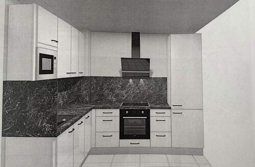 Hochwertige Einbauküche - 3 Zimmer Etagenwohnung zur Miete in Darmstadt