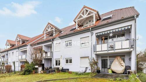 Außenansicht 1 - Gepflegte 2-Zimmer-Wohnung mit Terrasse in ruhiger Lage von Griesheim