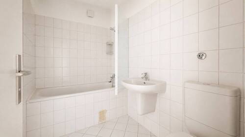 Badezimmer - Etagenwohnung mit 76,00 m&sup2; in Essen zur Miete