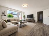 Wohnzimmer - Virtual Staging - 2 Zimmer Etagenwohnung in Frankfurt am Main
