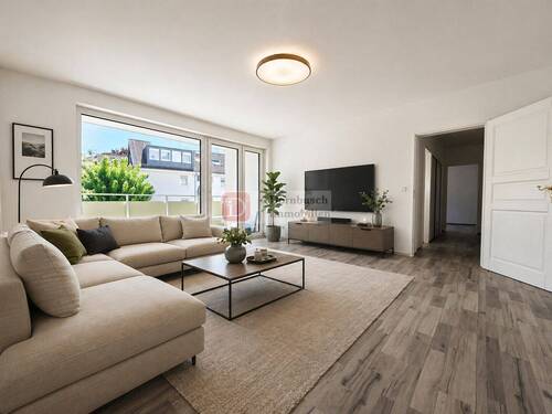 Wohnzimmer - Virtual Staging - 2 Zimmer Etagenwohnung in Frankfurt am Main