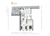 Grundriss - Etagenwohnung mit 90,80 m&sup2; in Augsburg zum Kaufen