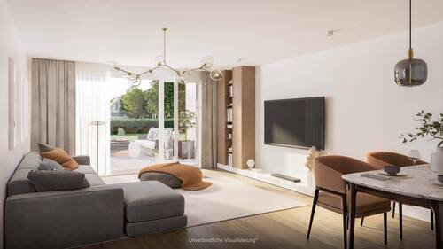 Wohnzimmer Wohnung B19 - 3 Zimmer Etagenwohnung zum Kaufen in Nürtingen