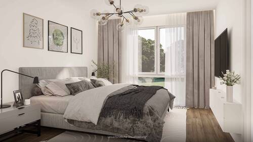 Schlafzimmer Wohnung B19 - Etagenwohnung mit 87,00 m&sup2; in Nürtingen zum Kaufen