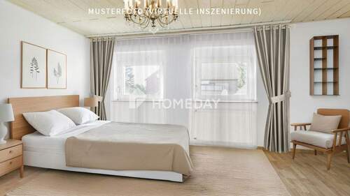 1. OG Schlafzimmer 1 2-Musterfoto (virtuelle Inszenierung)2 - 