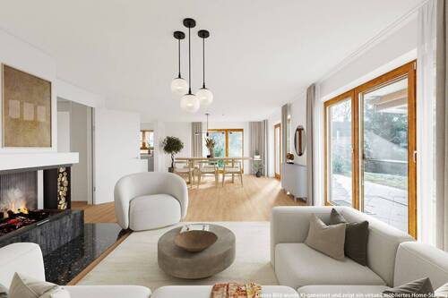 Wohnzimmer - 7 Zimmer Einfamilienhaus in Seefeld