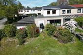 Gartenansicht - Charmantes Reihenendhaus am Raakmoor