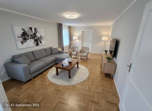 Wohnzimmer KI Einrichtungsbeispiel - 