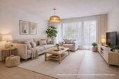 Wohnzimmer - AIGNER - Helle 2- Zimmer Wohnung mit durchdachter Raumaufteilung in Germering