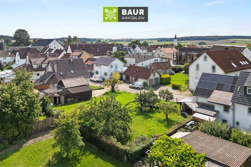 Luftaufnahme - Grundstück zum Kaufen in Bernstadt