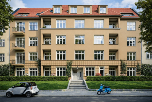Hausansicht nach Sanierung - 5 Zimmer Etagenwohnung in Berlin