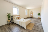 Charmantes Schlafzimmer - 3 - 4 Zimmer Mehrfamilienhaus, Wohnhaus zur Miete in Schönwölkau