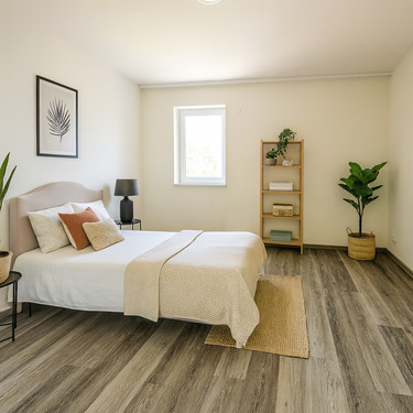 Freundliches Schlafzimmer - 2 - 4 Zimmer Mehrfamilienhaus, Wohnhaus in Schönwölkau