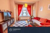 Wohnzimmer - ? Charmanter Altbau-Traum mit Balkon & Erker - 2-Zi-Whg mit Aufzug, Dielen & EBK am Rehberge