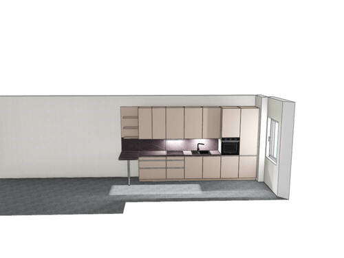 Visualisierung Einbauküche - 4 Zimmer Etagenwohnung zur Miete in Dresden