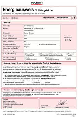 Energieausweis - 