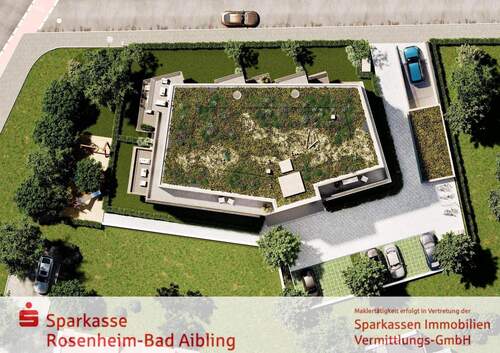 Luftbild - 3 Zimmer Etagenwohnung zum Kaufen in Rosenheim