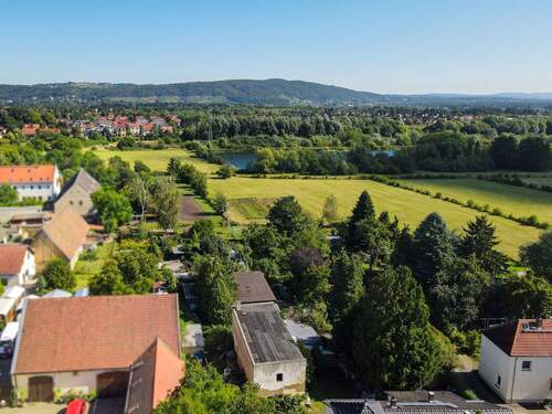 Drohnenansicht - Einfamilienhaus mit 130,00 m² in Dresden zum Kaufen