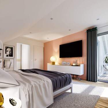 Beispiel Schlafzimmer - 4 Zimmer Doppelhaushälfte in Idstein