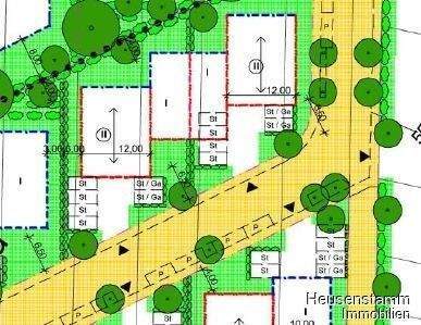 Ausschnitt Bebauungsplan - Grundstück in Heusenstamm