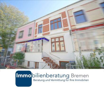 Immobilienberatung Bremen GmbH - Charmantes Altbremer Reihenmittelhaus mit zwei Wohneinheiten und Studio im Souterrain