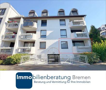 Immobilienberatung Bremen GmbH - Bezugsfrei Eigentumswohnung mit Terrassennutzung und Tiefgaragenstellplatz