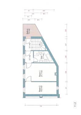 Grundrißteil 2- WE 11-HH - 