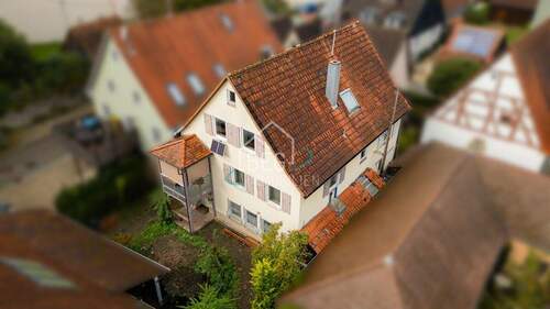 Außenansicht - Einfamilienhaus mit Maisonette-Wohnung und charmantem Fachwerk-Charakter